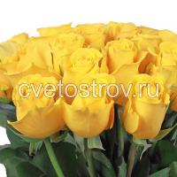 Букет 15 роз желтые