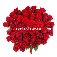 Букет из 51 розы " Секси Ред"