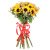 Букет из 15 подсолнухов Сан Рич (Sun Rich)