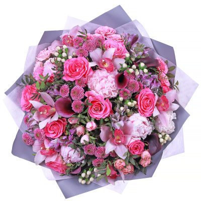 Букет "Розовый лес"