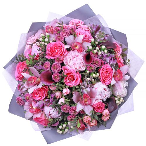 Букет "Розовый лес"