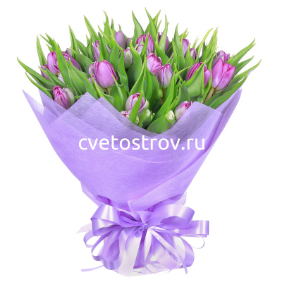 Букет из 15 тюльпанов "Принцесса"