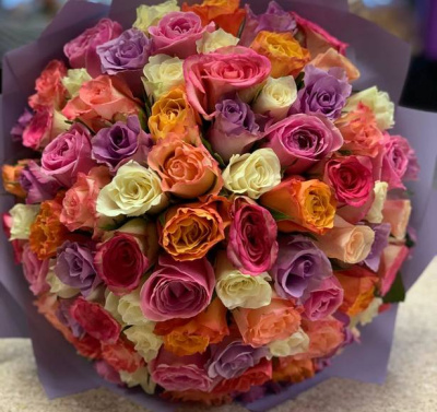 Букет из 51 розы микс