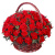 Корзина из 50 одноголовых гвоздик