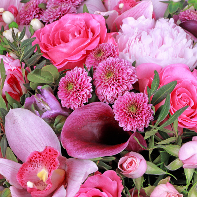 Букет "Розовый лес"