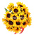 Букет из 15 подсолнухов