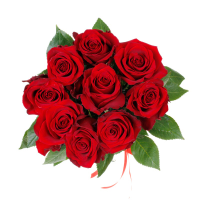 Букет роз " Фридом" - 9 штук 40 см